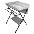thumbnail image 3 of Cambiador de pañales portátil plegable Nikou con ruedas altura ajustable organizador móvil color gris, 3 of 15
