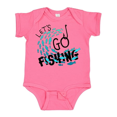 

Inktastic Let s Go Fishing Gift Baby Boy or Baby Girl Bodysuit