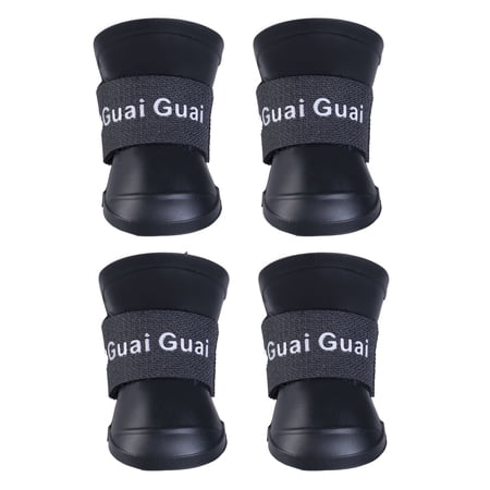 Nokiwiqis Anti-Slip Skid Dog Cat Rain Protective Boots Candy Colors Shoes