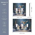 thumbnail image 4 of WOBOGO Three Cute Cartoon Penguins 3-hole Switch Plates PC Flame Retardant Plastic Material Glossy Finish Smooth Touch 6.37x4.48x0.27in, 4 of 8