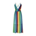 thumbnail image 4 of TIMIFIS Robe d'Été Décontractée Ample pour Femme, Longue, Sans Manches, Fendue, Robes Maxi, Robes d'Invitée de Mariage, Robe d'Été à Fleurs, Robes de Plage, Décontractée, Robe T-Shirt Décontractée -, 4 of 6