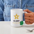 thumbnail image 4 of CafePress - U.S. Army® Black And Gold - 15 oz Ceramic Large White Novelty Mug, 4 of 6