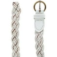 thumbnail image 2 of CTM  Leather Braided Skinny Casual Belt (Women), 2 of 4