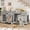 Light Gray, variant on 71" Large Dog Crate for 2 Dogs, Double Dog Cage Furniture with 3 Drawers for Ample Storage Space, Furniture Style Indoor Dog Crate & TV Stand, for Large Medium Dogs