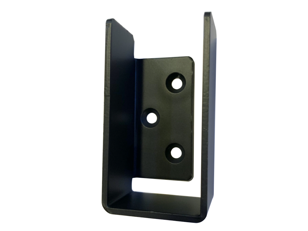 Gate in Compact Black NEW 2x4 Bar Holder Bracket for Door Barricade Shed Barn