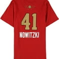 thumbnail image 2 of Adidas Mens The West 41 Nowitzki Graphic T-Shirt, Red, Small, 2 of 2
