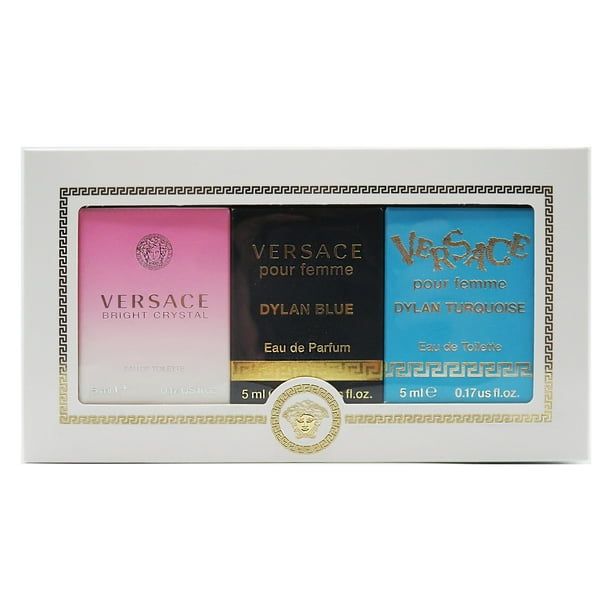 Set de perfumes Versace Dylan Turquesa/Azul Dylan y Cristal Brillante