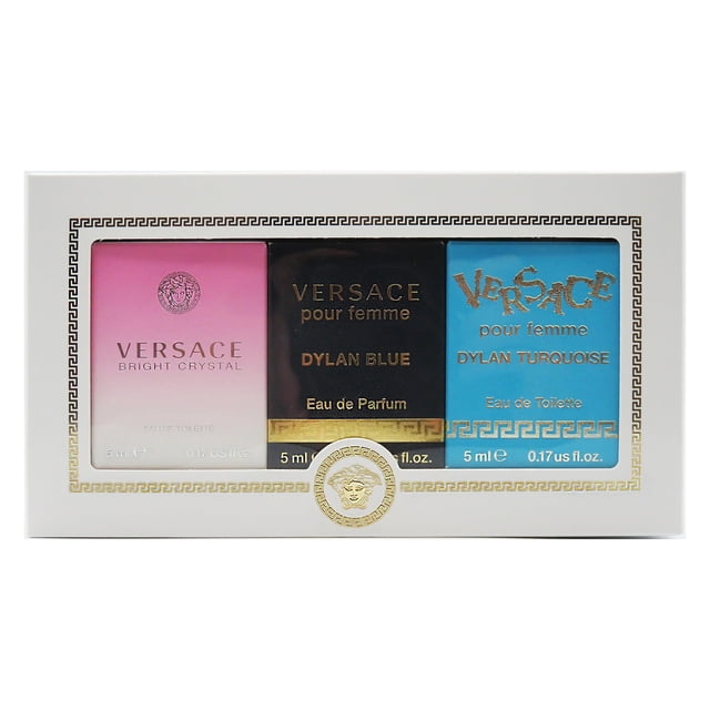 Set de perfumes Versace Dylan Turquesa/Azul Dylan y Cristal Brillante