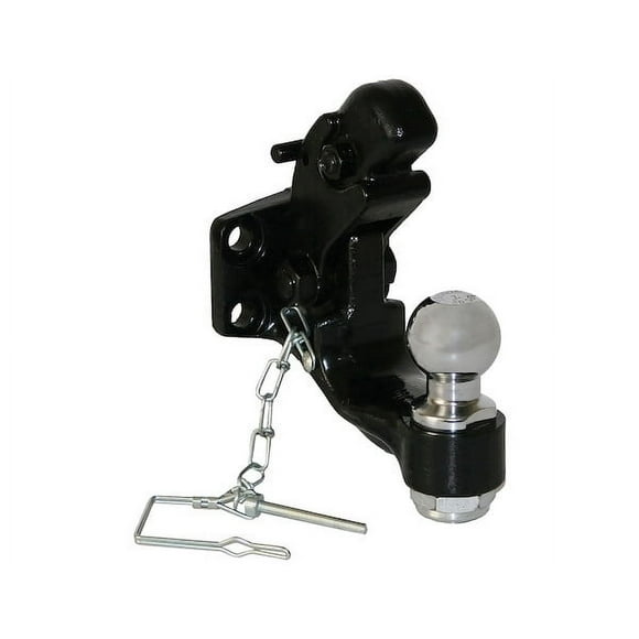 Buyers Pintle Hook 10050 Bolt-On Mount; 12000 Pound Towing Capacity; 3000 Pound Vertical Capacity; 1-3/4 Inch On Center Bolt Spacing; Steel; With Hardware; With 2 Inch Ball