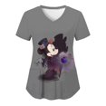 thumbnail image 1 of Disney Tops Pocket T-shirt Hospital T-shirts V Neck Minnie Mouse Top Women 2023 Mickey Nurse Uniform Woman Clothes Tees Women'sXXL Gao Jinjia LED, 1 of 2