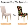 thumbnail image 7 of Strawberry Dining Chair Covers Set of 4 Charming Red Fruit Print Washable Polyester Stretch Slipcovers Removable Seat Protector for Summer Kitchen Decor, 7 of 7