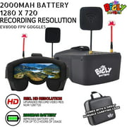 The Bigly Brothers EV800D FX Edition 2000mAh,Upgraded Recording Resolution @720p ,Screen Resolution @800 x 480 5.8G 40CH Drone with camera FPV headset Build-in DVR fpv goggle+ Aomway 3dbi antenna
