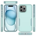 thumbnail image 3 of For Apple iphone 15 Pro Phone Case, Ebizware Heavy Duty Shockproof Case [Military Grade Drop Tested] Dual Layer Full Body Protective Cover for iphone 15 Pro - Mint Green, 3 of 8