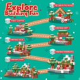 thumbnail image 3 of Bloques Construccion Magneticos Timetome T200 200 Piezas Cubicas STEM Montessori Edicion Navidad, 3 of 5