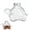 Turtle jar, variant on Cute Animal Shaped Glass Jar with Airtight Metal Lid,Chihuahua and Turtle Clear Treats,Decorative Jar For Dog Food St Cookie