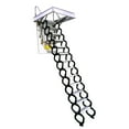 thumbnail image 3 of 13-Step Telescopic Folding Ladder Hidden Black White Aluminum Magnesium Loft Household 3.2M, 3 of 11