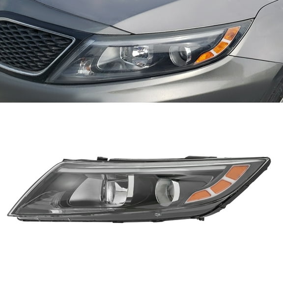 Left Halogen Headlight For Kia Optima 2014-2015 Front Left Driver Side Headlight Direct Replacement