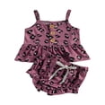thumbnail image 4 of Newborn Baby Girl Summer Outfits Leopard Sleeveless Ruffle Tank Top Shorts Bottoms 2PCS Short Sets Clothes, 4 of 7