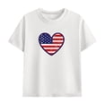 thumbnail image 2 of Boys & Girls 4th of July Outfit Sets Crewneck Short Sleeve Print T-Shirt & Shorts 2-Piece Sets for 4-14 Years, 2 of 8