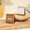 brown, variant on 2025.7-2026.12 English Calendar Simple Solid Mini Desktop Calendar Paper Desk Note Calendar Dual Daily Scheduler Table Planner Office Decoration