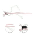 thumbnail image 3 of Unique Bargains 1 Pc Bow Ribbon Polkadot Hair Clips Hairdo Clip for Home Pink, 3 of 5