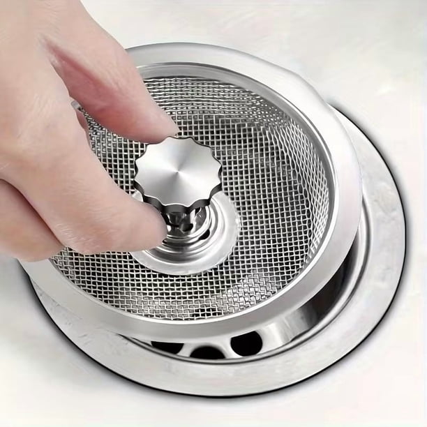 Filtro de fregadero de cocina de acero inoxidable | Cubierta de malla de drenaje del piso del tubo de drenaje del fregadero doméstico | Filtro de lavabo de baño