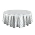 thumbnail image 5 of Fashionable Round Tablecloth 60x60in(153x153cm) – Waterproof Polyester Table Cover with Full Print Design, Wrinkle Resistant & Washable for Kitchen Dining Party Decor, 5 of 6