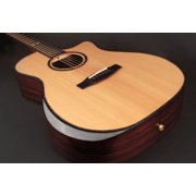 Cort Guitars FW Grand Regal Pao Ferro Bevel Arched Back LR Baggs Ebony Cut Acoustic Electric Guitar, Natural