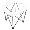 thumbnail image 3 of Emergency Mobile Toilet, Sturdy Stainless Steel Frame Folding Toilet  for Camping, 3 of 7
