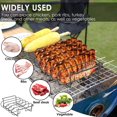 thumbnail image 4 of CHUANK 2 Pcs Supports à Côtes pour Barbecue Antiadhésifs Support de Rôtissage en Fer Réutilisable Support de Rôtissage de Dinde Robuste Accessoires Pratiques pour Griller et Fumer, 4 of 9