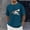 Sky Blue, variant on Bnwani Mens Shirts Printed Comfortable Shirts Short Sleeve Tee Sky Blue 3XL