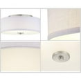 thumbnail image 5 of Progress Lighting Inspire Collection 1-Light LED Flush Mount in Brushed Nickel with Summer Linen Shade, 5 of 11