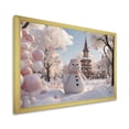 thumbnail image 2 of Designart "Christmas Dreams Frosty Snowscapes I" Landscapes Framed Wall Art Decor - Traditional White Winter Landscape Entryway Framed Wall Art, 2 of 6