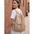 thumbnail image 5 of Luxtrada Women Backpack Purse 20L Nylon Anti-theft Fashion Casual Lightweight Travel Shoulder Bag Daypack (Khaki), 5 of 8