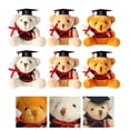 thumbnail image 2 of colgantes de oso de peluche para graduación, llavero de oso de peluche, decoración colgante de oso pequeño., 2 of 7