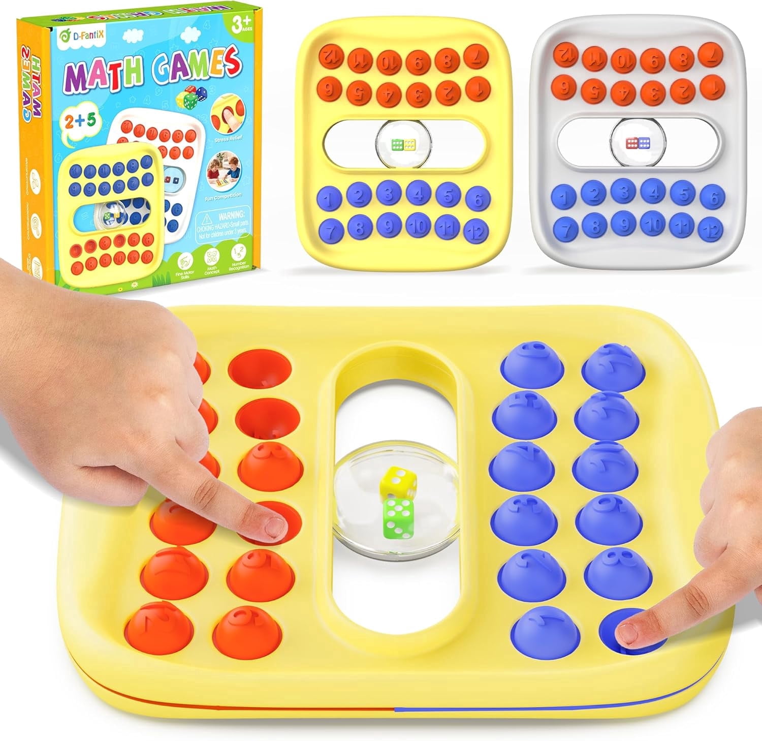 Skoolzy Rainbow Counting Bears with Matching Cups, 71 Piece Set