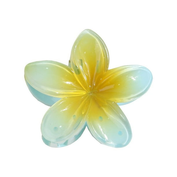 5 pinzas hawaianas para cabello grueso, pinzas para el cabello de flores, pinzas grandes para el cabello de hibisco, accesorios para el cabello para mujeres