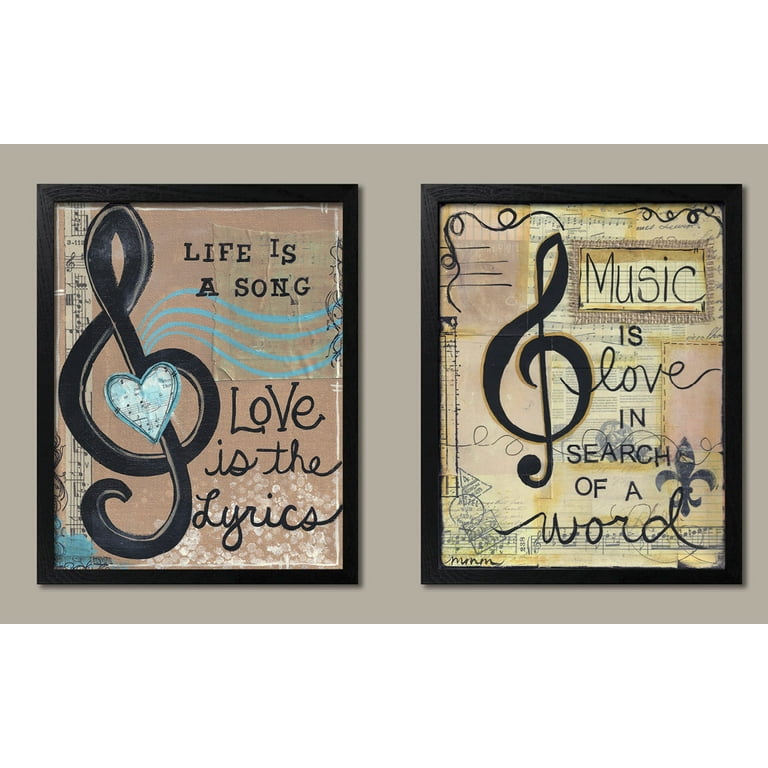 Let It Be - Song Lyrics Print - Wall Art Print, Digital Picture