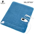 thumbnail image 1 of PEACNNG Electric Heating Pads  20” x 24” Heat Heating Pad with 6 Temperature Settings&2H Auto Shut Off  Fast Heating Pad for Cramps  Neck and Shoulders, 1 of 7