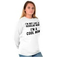 thumbnail image 3 of Funny Not Regular I'm A Cool Mom Joke Women Plus Size Long Sleeve Graphic Tee Brisco Brands 2X, 3 of 5