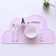 thumbnail image 5 of Manteles individuales para niños, 2 unidades, platos de alimentación portátiles antideslizantes de silicona con nubes para bebés, resistentes al calor, para niños pequeños, niños pequeños, color gris, 5 of 8