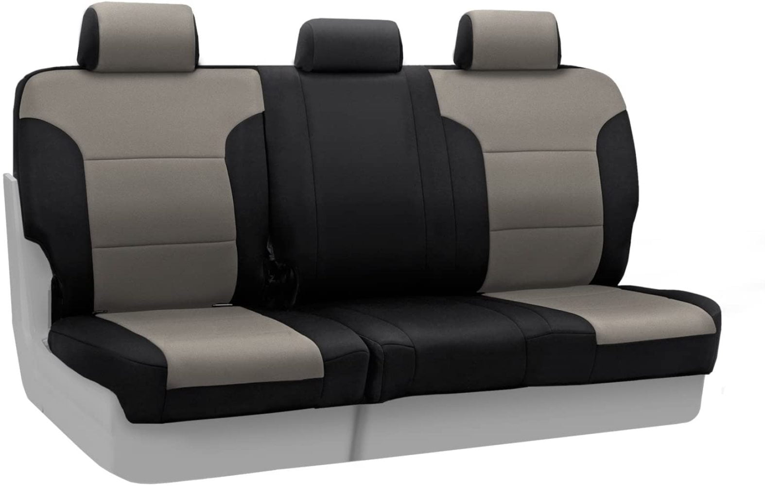 Taupe with Black Sides Coverking Custom Fit Front 60/40 Bench Seat Cover for Select Chevrolet Models Spacermesh 2-Tone 