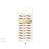 Gold Paper Straw With Heart Add on Bridal Shower 20 Count