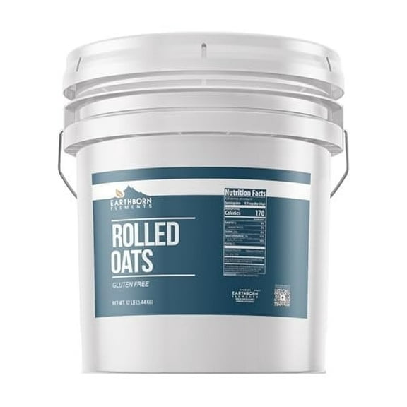 Earthborn Elements Gluten Free Rolled Oats 3.5 Gallon Old Fashioned Oats, Bulk Size