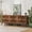 Brown2, variant on Storage Cabinet,83" Farmhouse Buffet Cabinet with Metal Base and Storage Cabinets,Sideboard Coffee Bar for Kitchen,Dining Room,Living Room,Brown
