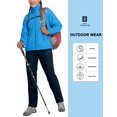 thumbnail image 5 of Little Donkey Andy Women Lightweight Running Jacket 2 Pieces Set, Full Zip Track Sports Suits for Cycling, UV Protection (Navy M), 5 of 7