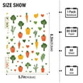 thumbnail image 2 of FORMRS 1-Subject Spiral Notebook 8" x 5" College Ruled 60 Refillable Sheet A5 Hard Cover, 2 Pack, Green Cute Vegetables, 2 of 7