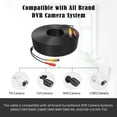 thumbnail image 2 of BigNewPowered 150Feet BNC Video Power Cable Pre-Made All-in-One Camera Video BNC Cable Wire Cord Black Color for Surveillance CCTV Security System with Connectors (BNC Female and BNC to RCA), 2 of 9