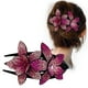 thumbnail image 1 of Pinza para el cabello con doble flor de diamantes de imitación para mujer, pinza para el cabello con cristales, pasadores para peinar el cabello, tocado de diamantes de imitación para mujeres y n, 1 of 8