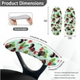 thumbnail image 6 of HELLHERO Dachshund Hibiscus Print Office Chair Cover Set, Universal Stretchy Computer Chair Armrest Slipcover, High Back Office Chairs Cover, Machine Washable, Green, 6 of 6